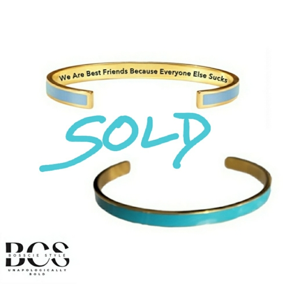 BossCieStyle Jewelry - Best Friend Bangle Teal Green
